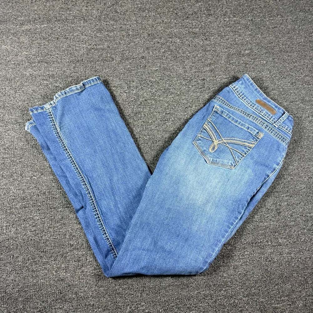 WallFlower Authentic Denim Flare Jeans Blue Light Wash